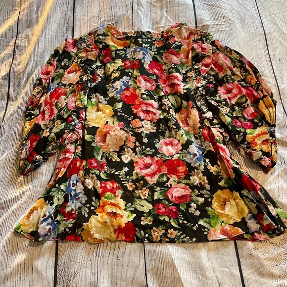 Icons Objects of Devotion Ruffle Lace Up Blouse Size Med. NWT! - Picture 7 of 9